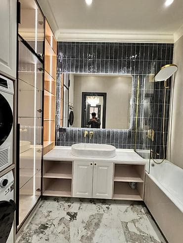 binar: 3 комнаты, 109 м², Асанбай мкр Элитка, 2 этаж, Дизайнерский ремонт — 9