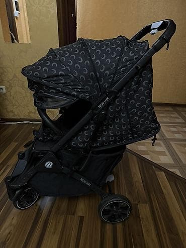 lux: Коляска, Другой бренд, цвет - Черный, Б/у — 2