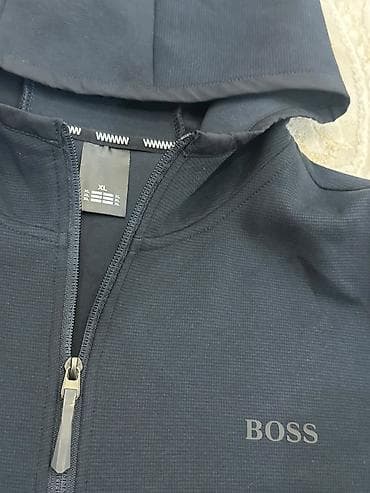nike tech flece: Мужская толстовка, XL, Boss, Б/у, цвет - Синий, Самовывоз — 3