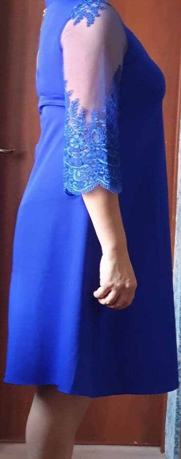 платье с пайетками большого размера: Вечернее платье, С рукавами, S — 2