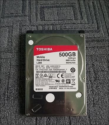 2 gb: Ноутбучный жёсткий Диск Toshiba Емкость: 500 ГБ Форм‑фактор: 2.5" — 1
