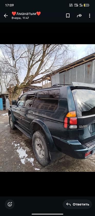 спорт мантера: Mitsubishi Pajero Sport: 2000 г., Внедорожник — 4