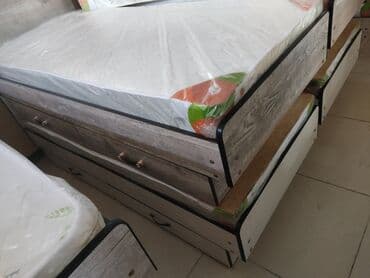 новые кровати: Односпальная кровать, Новый, С матрасом, длина - 190 см — 5