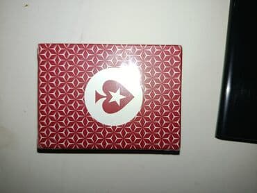 купить настольные игры в бишкеке: Игральные карты PokerStars (рубашка красная с геометрическим узором) — 1