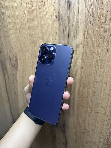 Техника и электроника: IPhone 14 Pro Max, Б/у, 256 ГБ, Deep Purple, Защитное стекло, Чехол, В рассрочку, 89 % — 1