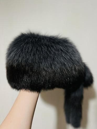Шапка, Песец, Зима, Со стразами