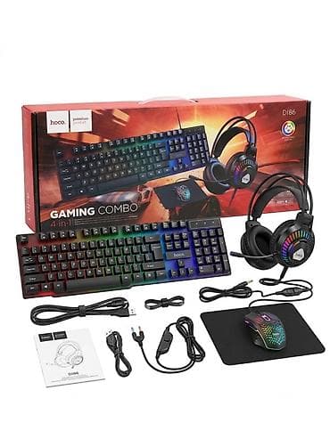 galaxy tab e: Игровой комплект HOCO DI86 Gaming Combo 4‑in‑1 Состав набора: - — 2