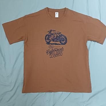 Футболки: Футболка UNIQLO с принтом “California 1976”. - Цвет: светло-бежевый — 5