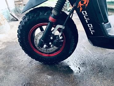 mersedes r17: Скутер DUL DUL, черный матовый - Тип: бензиновый скутер/мопед с — 6