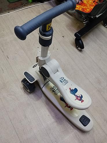 sk8 scooter: Детский трехколесный самокат-кикборд - Тип: самокат с широким — 2