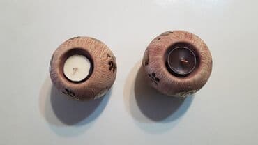 кант мис: Подсвечники стильные дизайнерские. Керамика. 2 шт. Цена за оба. В — 3