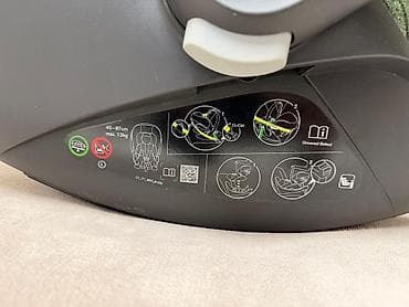 детские одеяла и подушки: Автокресло, цвет - Зеленый, Б/у — 4