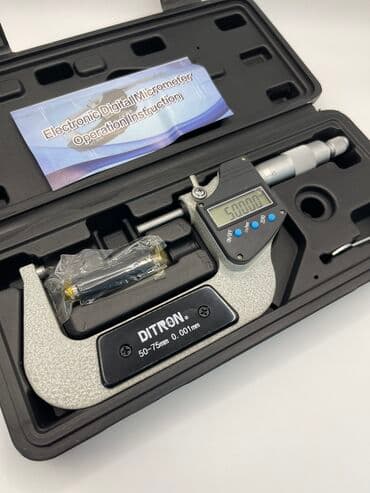 измерительные инструменты: Цифровой Микрометр Бренд: DITRON Диапазон измерения: 50-75 мм Класс — 3