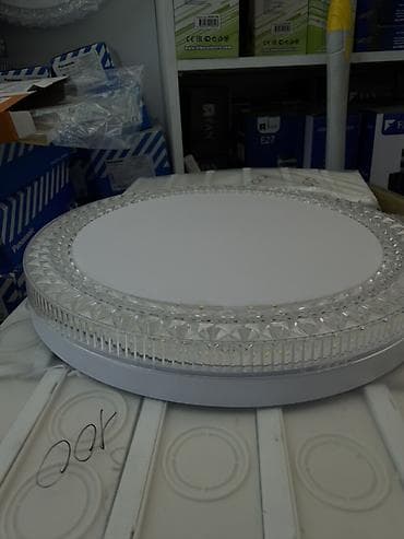 Круглый потолочный светильник LED с декоративным кристаллическим — 2