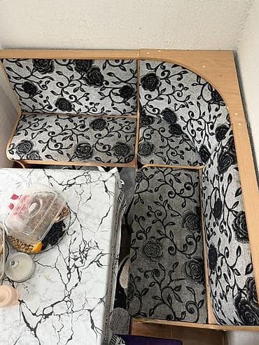 мягкий кухонный уголок: Кухонный мягкий уголок, ЛДСП, цвет - Серый — 2