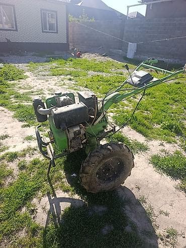 jon deer: Мотоблок RUSSMASH 135FC - Тяжёлый мотоблок на пневмоколёсах, зелёный — 3