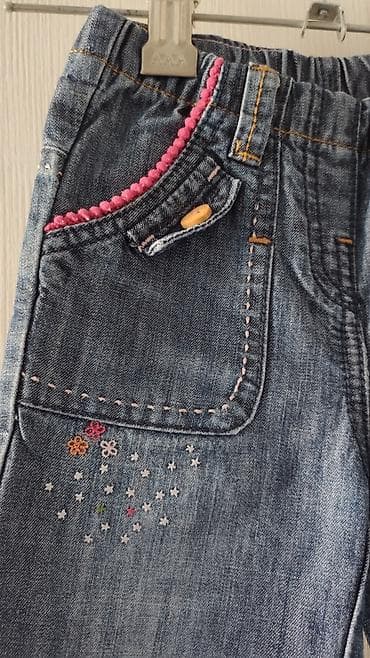 джинсовые легинсы: Джинсовые детские брючки/джеггинсы для девочки - Размер: 86 / 18M — 3