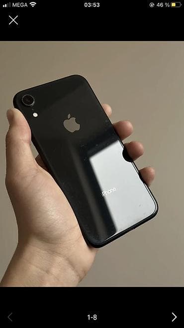 IPhone Xr, 128 ГБ, Черный, Чехол, 80 %