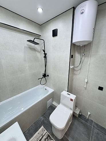 Квартиры: 1 комната, 38 м², Пишпек Элитка, 5 этаж, Евроремонт — 9