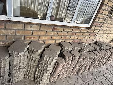 плитка ош: Тротуарная плитка, Другая модель, Бетонная, Для двора, Б/у — 2