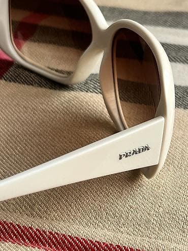 Кошельки: Солнцезащитные очки очки, Prada, Унисекс, Нестандартные, Линзы поляризованные, Б/у — 4