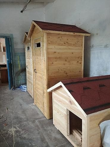 уличные: Туалетная кабинка, будка, Материал: Дерево — 1