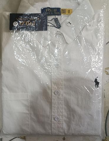 Мужская рубашка, L, Polo Ralph Lauren, Новый, цвет - Белый