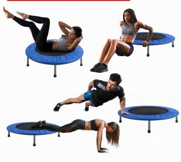 батуте: Батут 45 " Let's Go диаметром 115 см с мягким покрытием. В комплекте — 1