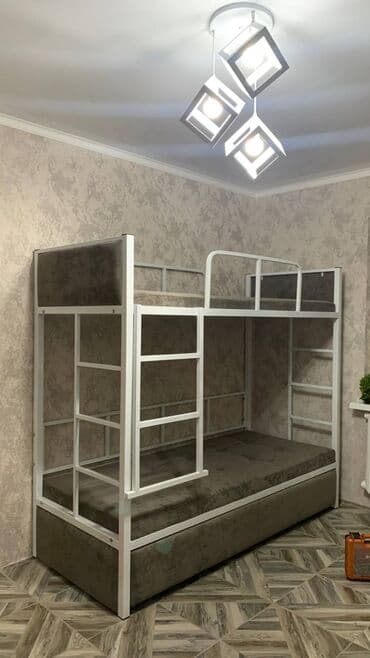 двухъярусная кровать диван: Кровать двухъярусный Раскладной Кровать Полимерная порошковая — 2