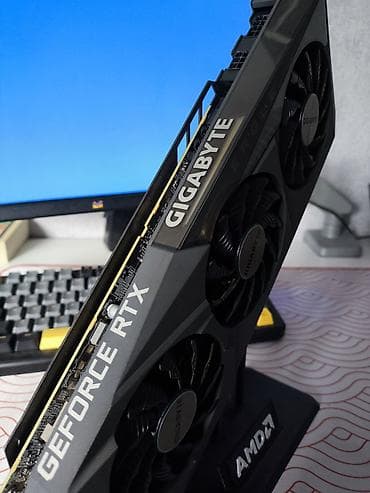 Техника и электроника: Видеокарта для ПК, Б/у, Gigabyte, GeForce RTX, 8 ГБ — 4