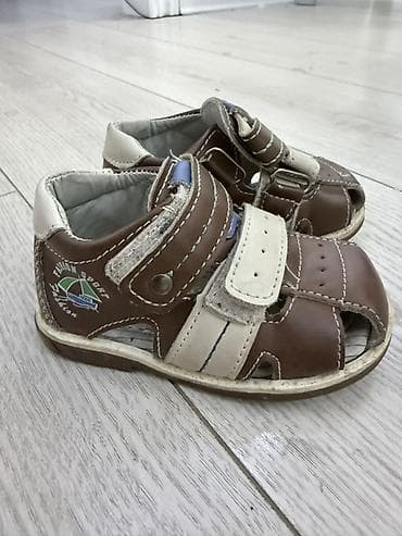 Детский транспорт: Детские кожаные сандалии - Тип: открытые сандалии для мальчика - — 1