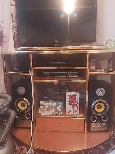 костюм игры в кальмара: Двухъярусная кровать + тумба/стойка под ТВ с акустикой 1) — 2