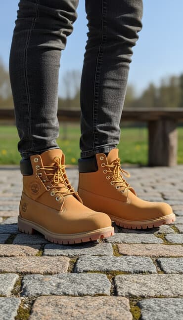 наручные часы в бишкеке: Мужские ботинки, 42.5, Timberland, Новый, цвет - Желтый, Платная доставка — 1