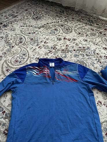 куртка joma: Спортивная кофта/лонгслив с молнией до середины груди. - Цвет: синий — 1