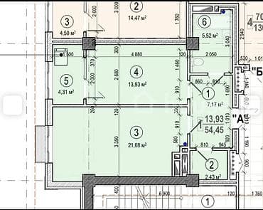 верона: 1 комната, 55 м², Элитка, 3 этаж, Готовая ПСО (под самоотделку) — 2