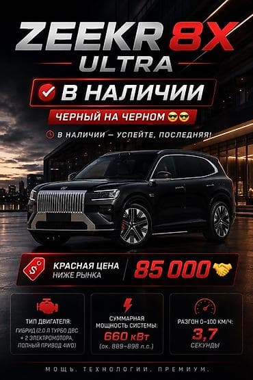зекр: Zeekr 8X: 2 л | 2026 г. Кроссовер — 2
