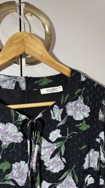 Повседневное платье, Турция, Лето, Длинная модель, Креп, M