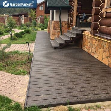 графика: В наличии террасная доска дпк стоимость 3000 сом за 1 м2 (6,9 п.М) — 5