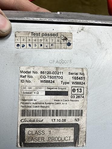 bestune nat: Штатная магнитола для Toyota Yaris (Panasonic Automotive Systems) — — 3