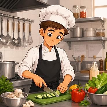 Требуется Помощник повара Европейская кухня, Менее года опыта