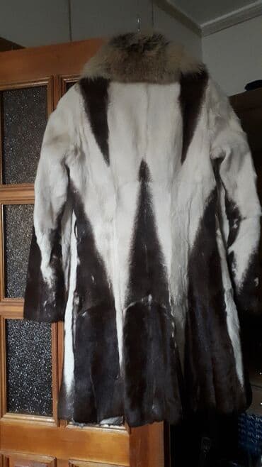 шуба кроликовая: Шубка. ОЧЕНЬ милая ) . Натуральная. под норку (стриженый козлик) — 1