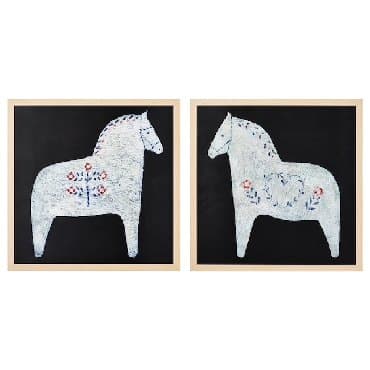 красивые картины: Украсьте интерьер вашего дома картинами!!! ⠀ Расписные лошадки - 40*40 — 2