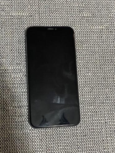 IPhone X, Б/у, 64 ГБ, Space Gray, Зарядное устройство, Защитное стекло, Чехол, 100 %