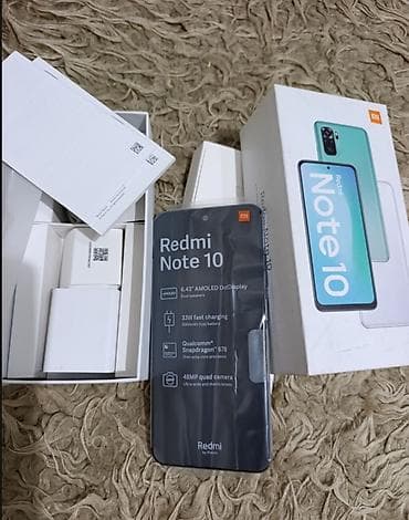 fre fire: Redmi, Redmi Note 10, Б/у, 128 ГБ, цвет - Белый — 1