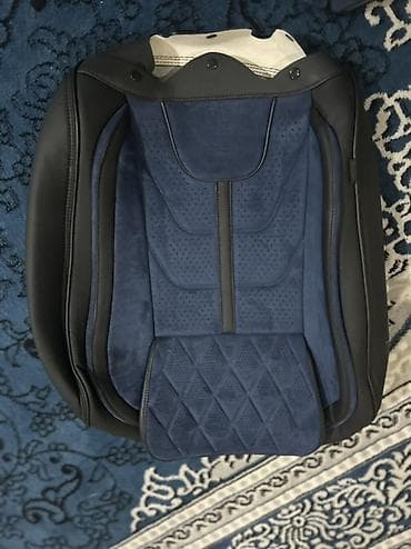 ткань авто: Чехлы С подушкой, цвет - Синий, Б/у, Самовывоз, Платная доставка — 4