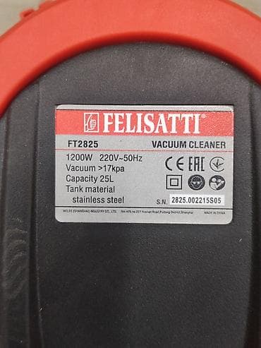 чистка тошок: Промышленный пылесос Felisatti FT2825 - Мощность: 1200 Вт - — 2