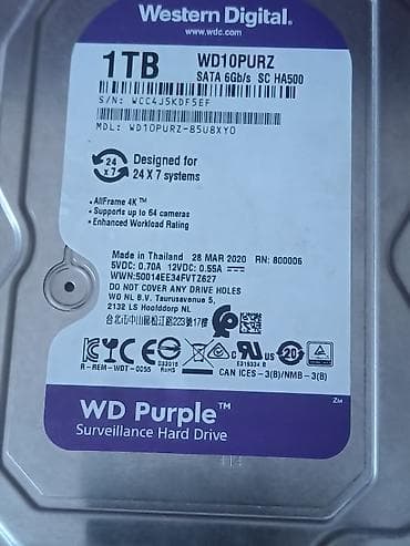 dvd ram: Накопитель для ПК, Новый, Western Digital (WD), HDD, 1 ТБ, 3.5", Для ПК — 6