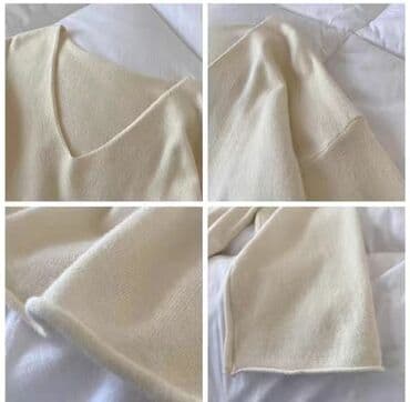 Прокат одежды: Стильные женские осенне-зимние кофточки в красномсером и горчичном — 26