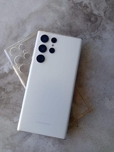 108: Samsung Galaxy S22 Ultra, Б/у, 256 ГБ, цвет - Белый, 1 SIM — 1