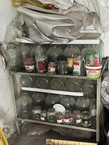 корзина для фруктов плетеная: Металлическая каркасная конструкция + металлический стеллаж с банками — 3